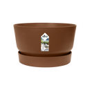 Elho Greenville Bowl 33 - Flowerpot - Ginger Brown - Outdoor! - Ø 32.50 x H 19.40 cm