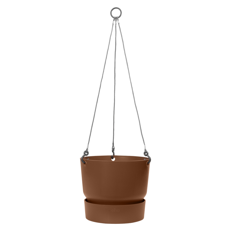 Elho Greenville Hanging Basket 24 - Flowerpot - Ginger Brown - Balconyoutdoor! - Ø 23.50 x H 20.50 cm