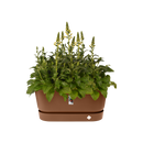 Elho Greenville Terrace Trough 80 Wheels - Planter - Ginger Brown - Outdoor! - L 35.00 x W 78.00 x H 33.50 cm