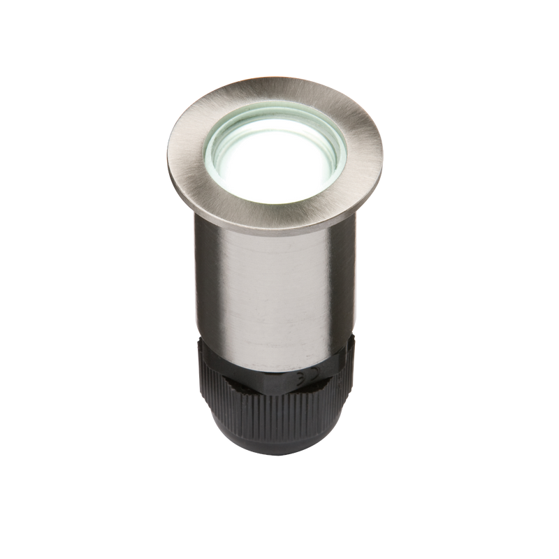 Knightsbridge IP67 24V Small Stainless Steel Ground Fitting 4 x White LED