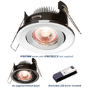 Knightsbridge PROKNIGHT LED IP20 8W Tilt Fire-Rated Downlight 2700K