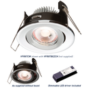 Knightsbridge PROKNIGHT LED IP20 8W Tilt Fire-Rated Downlight 4000K