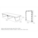 Jay-Be Value Single Folding Bed - Dimensions