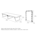 Value Single Folding Bed with Memory e-Fibre Mattress