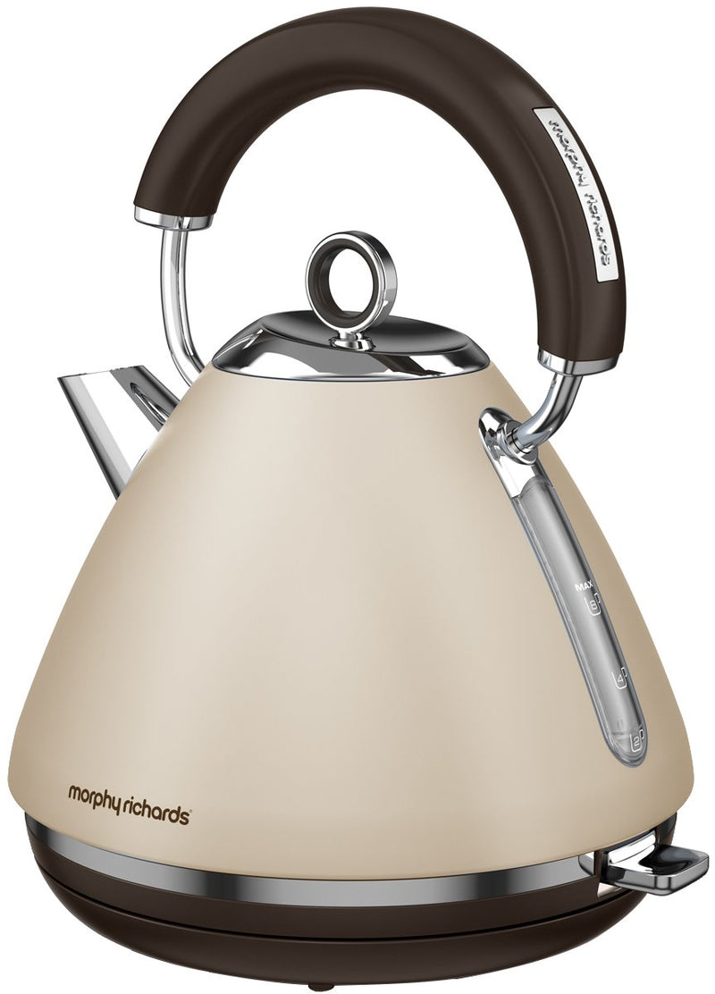 Morphy Richards Accents Pyramid Kettle & 2 Slice Toaster Set, Sand