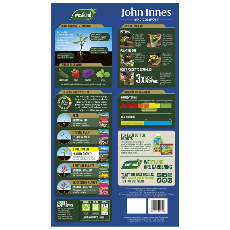 John Innes No.2 Potting-On Compost 35L