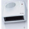 2kW Electric Wall Mounted Downflow Fan Heater With Pull Cord & Thermostat