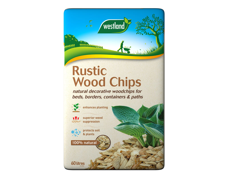 Rustic Wood Chips-Natural 60L