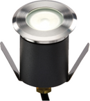 Knightsbridge 230V IP65 1.5W 4000K High Output LED White Mini Ground Light comes with cable. Non-Dimmable