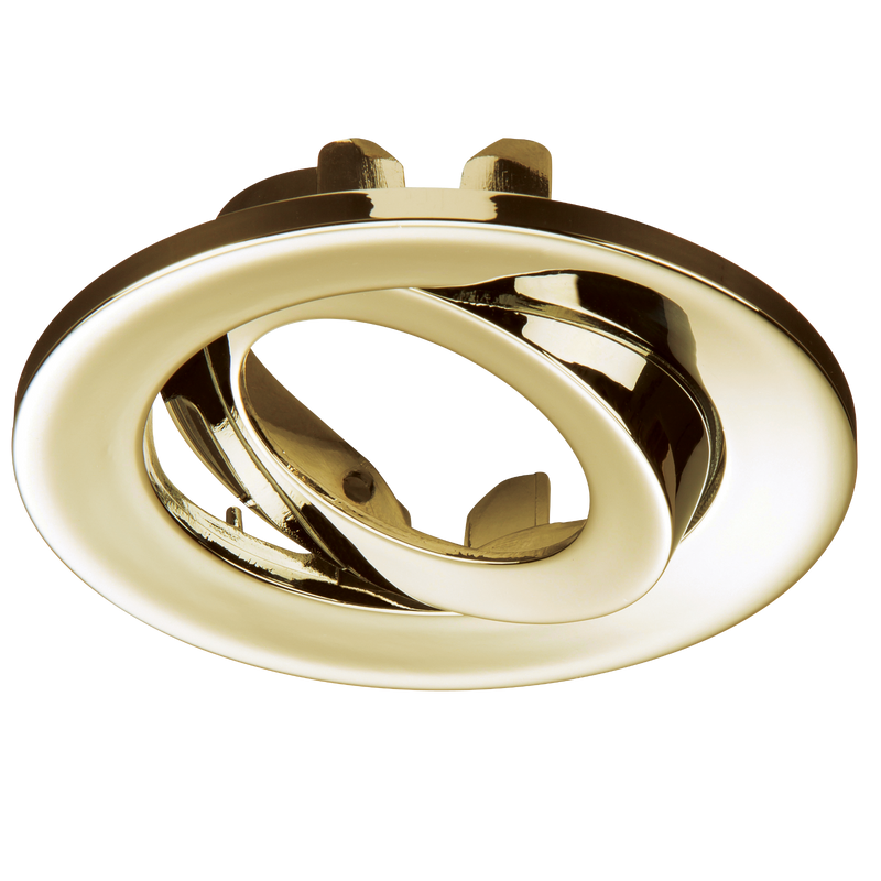 Knightsbridge Brass Tilt Bezel for VFR8 LED IP20 Downlights