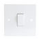 10A White 1G 2 Way 230V Electric Wall Plate Switch