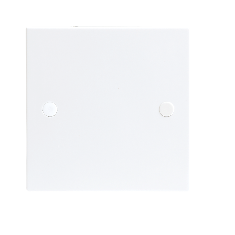 White 1G Blanking Plate Electric Wall Switch Box