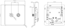 Knightsbridge Screwless 1G TV and SAT TV outlet (isolated) - Matt white