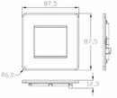 Knightsbridge Screwless 2G Modular Faceplate - Matt White