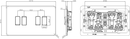 Knightsbridge Screwless 10AX 4G 2-Way Switch - Matt White