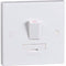 13A White Switched Connection Unit DP Fused & Flex Outlet Electric Wall Plate