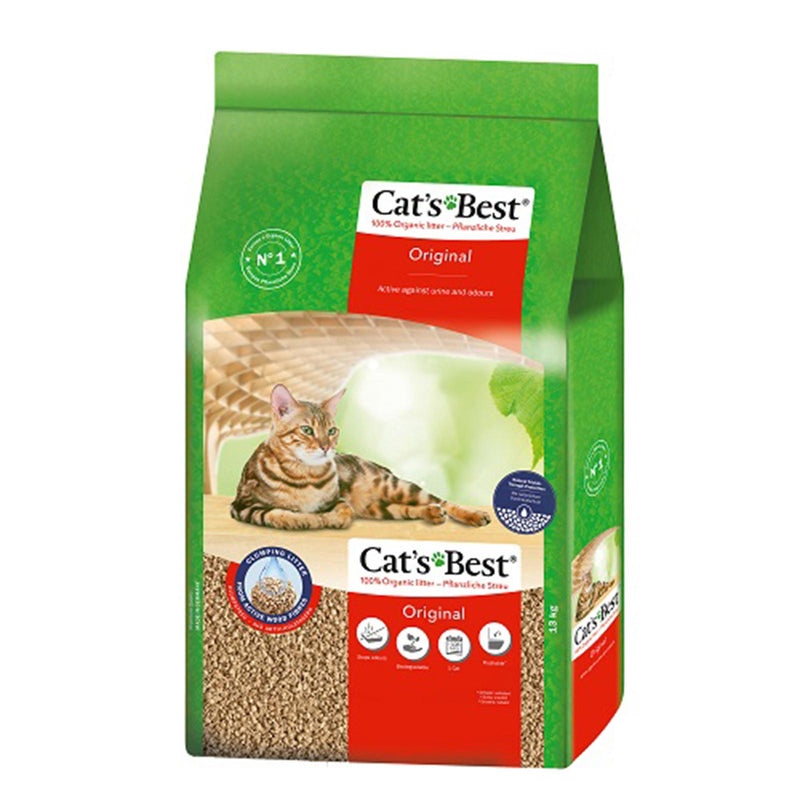 Cat's Best Original Okoplus Clumping Plus Cat Litter, 30 Litre Bag