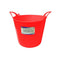 26L Heavy Duty Flexi Flexible Garden Container Storage Bucket Tub - Red