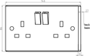 Knightsbridge 13A 2G DP Switched Socket