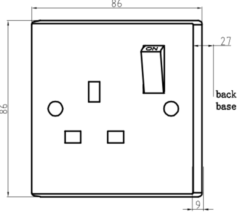 Knightsbridge 13A 1G DP Switched Socket