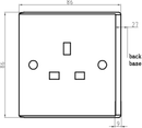 Knightsbridge 13A 1G Unswitched Socket