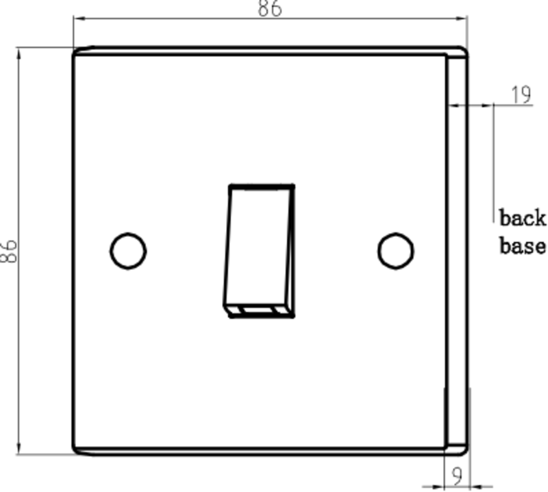 Knightsbridge 10AX 1G 2-Way Switch