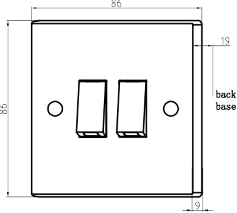 Knightsbridge 10AX 2G 2-Way Switch