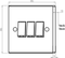 Knightsbridge 10AX 3G 2-Way Switch