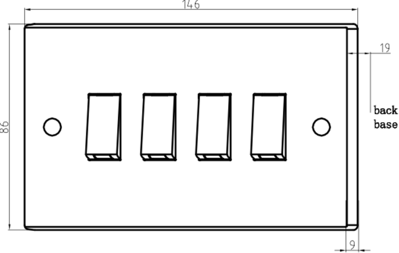 Knightsbridge 10AX 4G 2-Way Switch