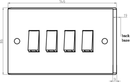 Knightsbridge 10AX 4G 2-Way Switch