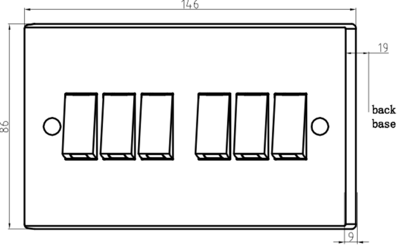 Knightsbridge 10AX 6G 2-Way Switch