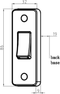 Knightsbridge 10AX 1G 2-Way Architrave Switch