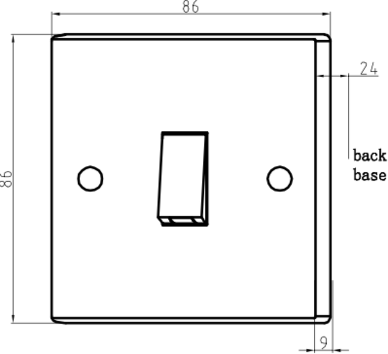 Knightsbridge 20A 1G DP Switch