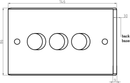 Knightsbridge 3G 40-400W Dimmer Switch