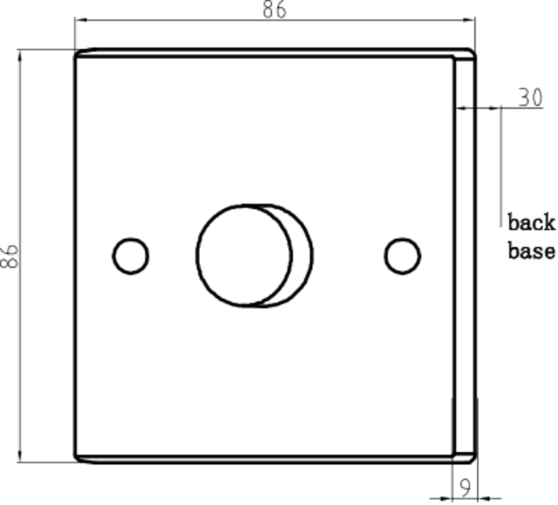 Knightsbridge 1G 1-way 60-1000W Dimmer Switch