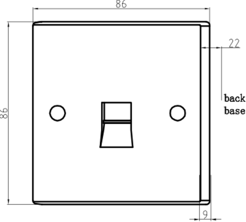 Knightsbridge Telephone Extension Socket