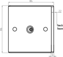 Knightsbridge Coax TV Outlet (non-isolated)