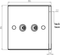 Knightsbridge Twin Coax TV Outlet (non-isolated)