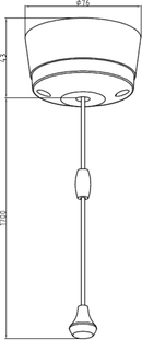 Knightsbridge 10AX 1-Way Pull Cord Switch