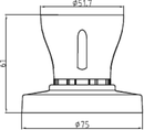 Knightsbridge T2 HO Batten Holder BC 3-Terminals