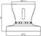 Knightsbridge T2 HO Batten Holder BC 3-Terminals