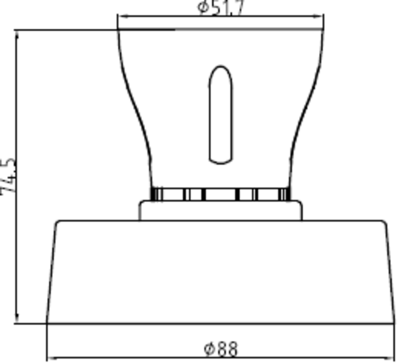 Knightsbridge T2 HO BC Batten Holder with Ceiling Rose Base 3-plate