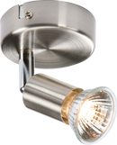 Knightsbridge 230V GU10 Single Spotlight - Brushed Chrome