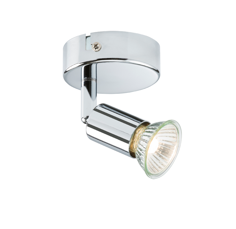 Knightsbridge 230V GU10 Single Spotlight - Chrome