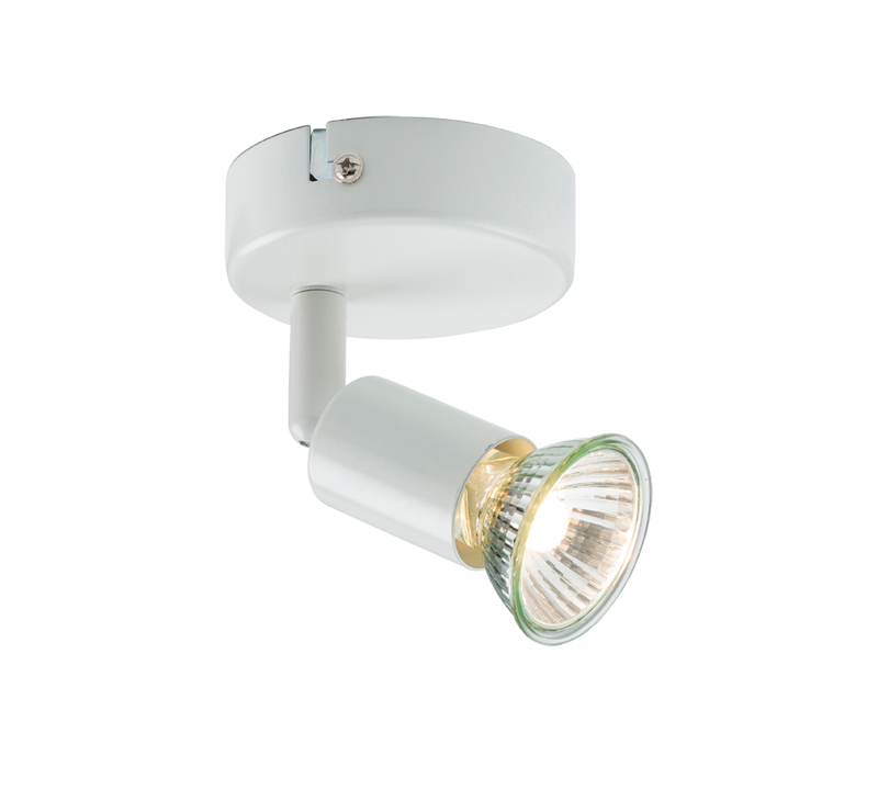 Knightsbridge 230V GU10 Single Spotlight - White