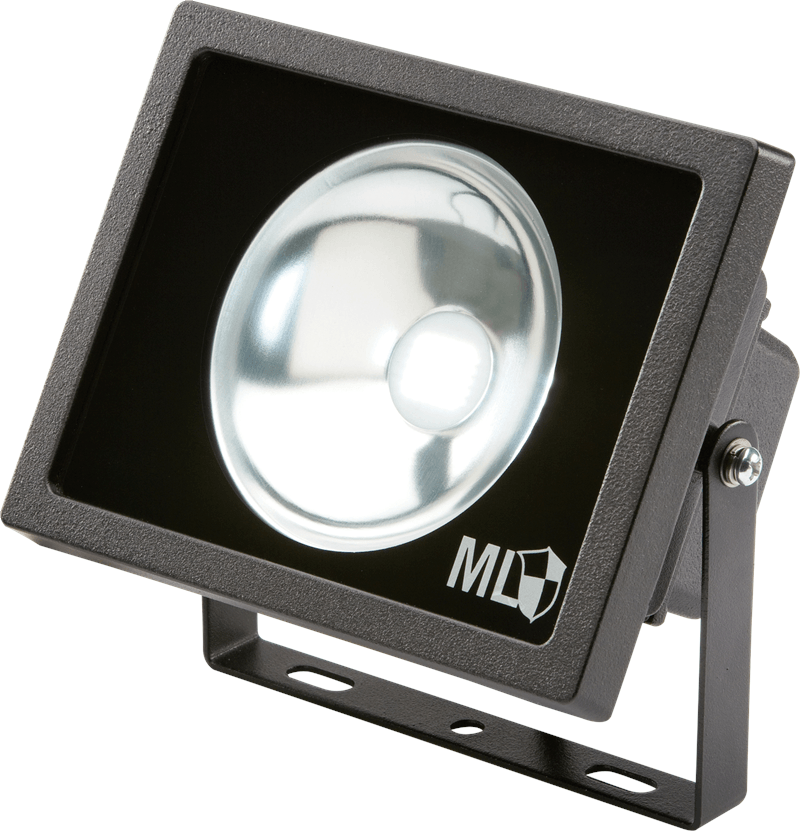 IP65 Adjustable Low Energy LED Security Flood Light Black Aluminium - 50W