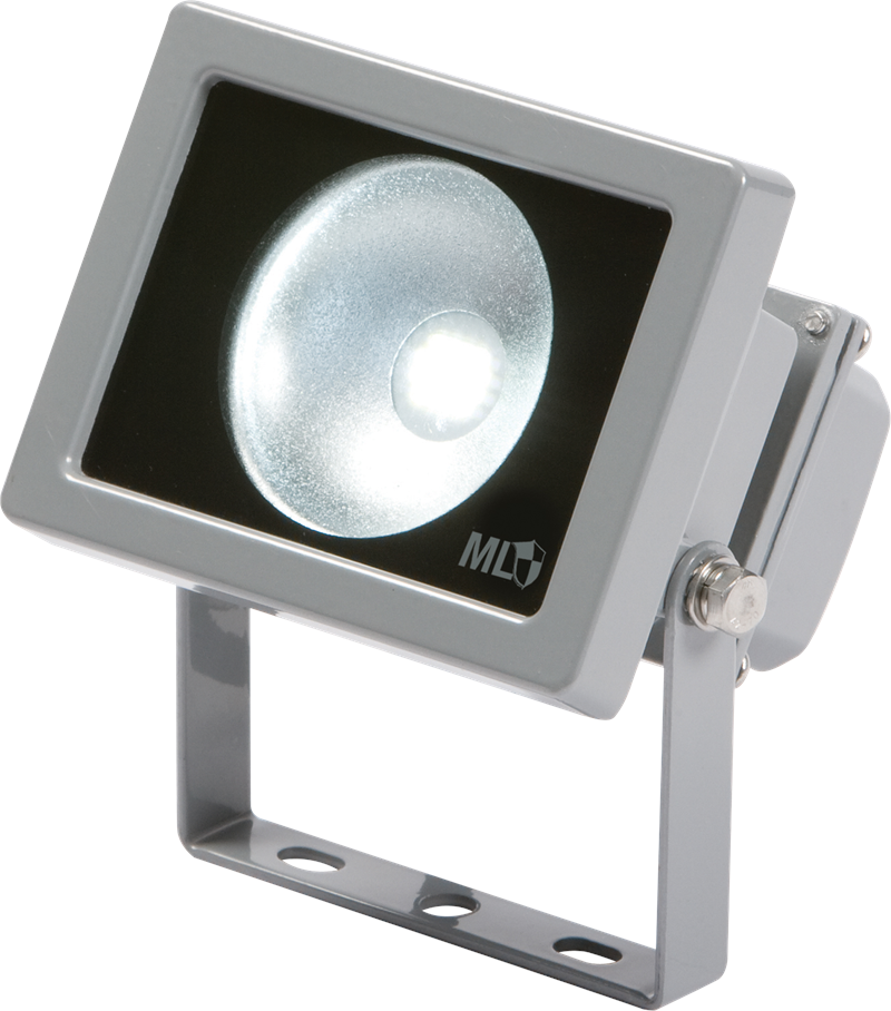 IP65 Adjustable Low Energy LED Security Floodlight Grey Aluminium - 20W