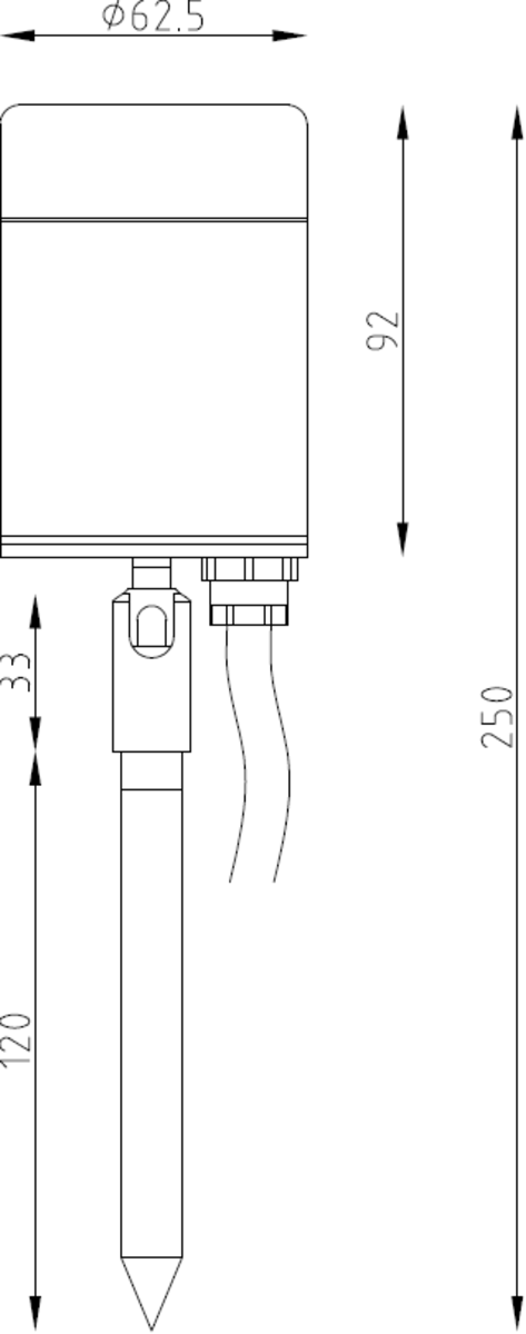 Knightsbridge 230V IP65 GU10 Spike Light