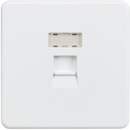 Knightsbridge Screwless RJ45 network outlet - Matt white