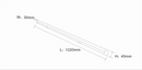 230V 17W 1220mm (4ft) LED Batten